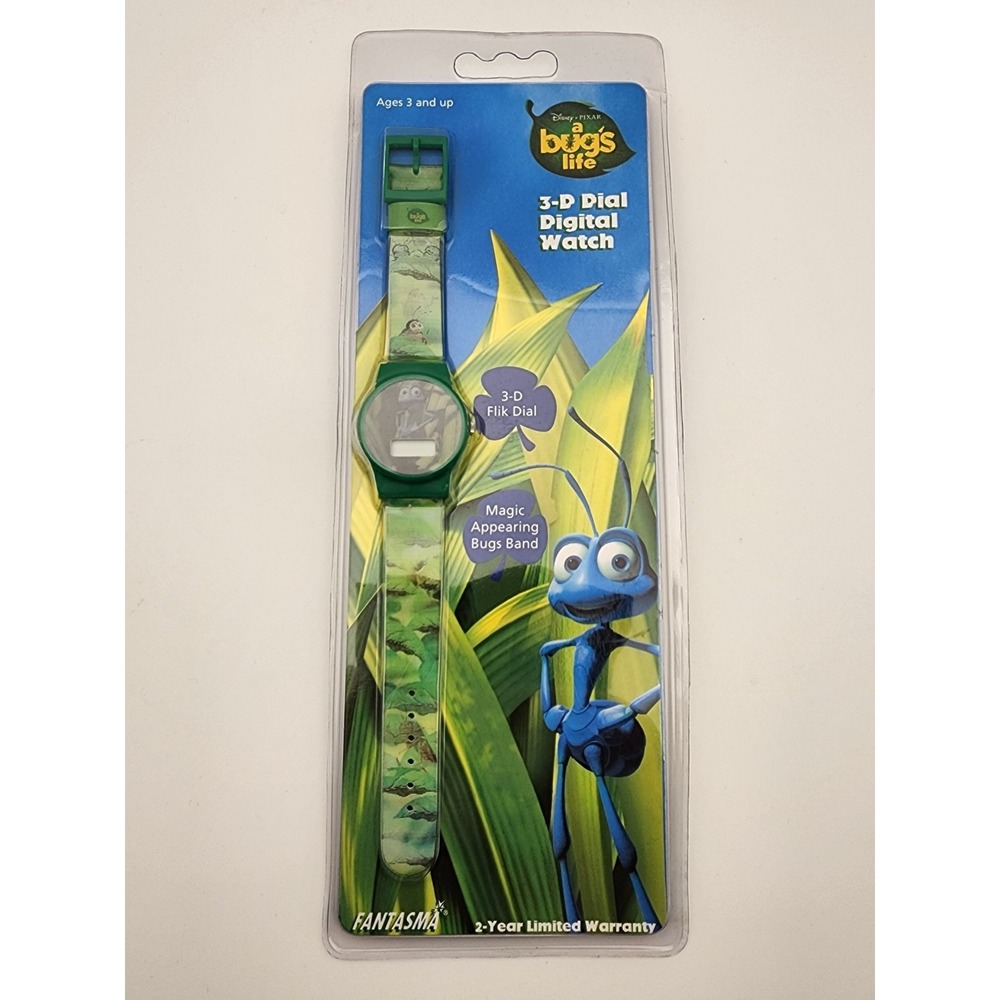 FANTASMA A BUGS LIFE DIGITAL WATCH DISNEY PIXAR NEW SEALED NEEDS NEW‎ BATTERY